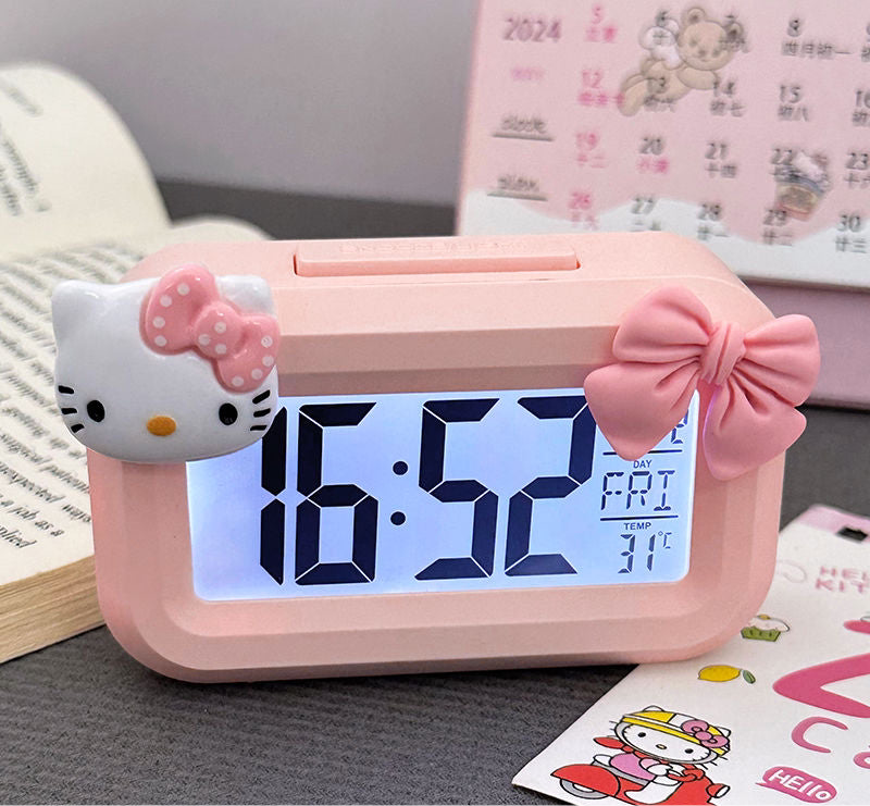 Hello kitty digital clock
