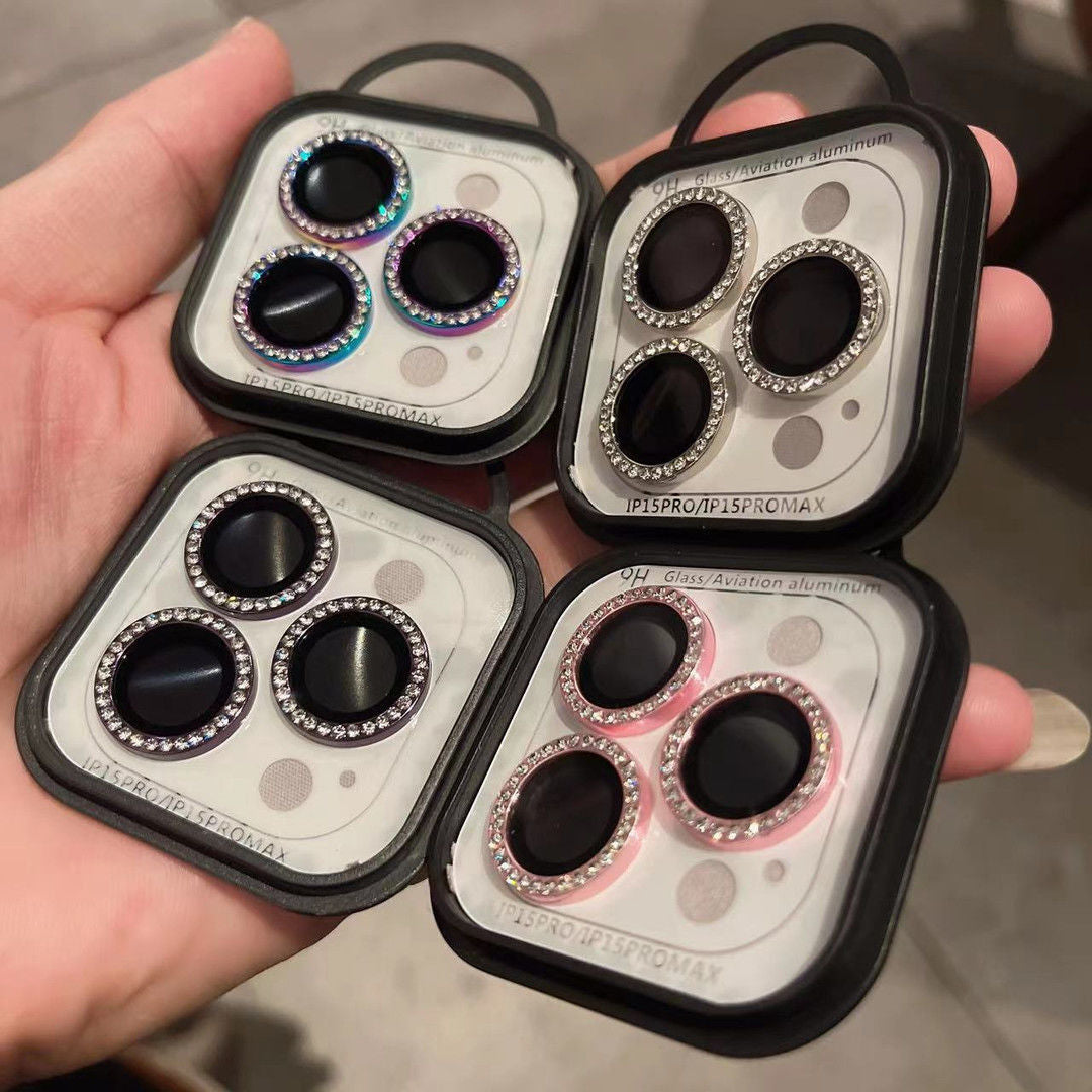 Bedazzled phone camera protectors