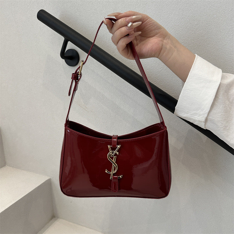 Luxe Patent Shoulder Bag