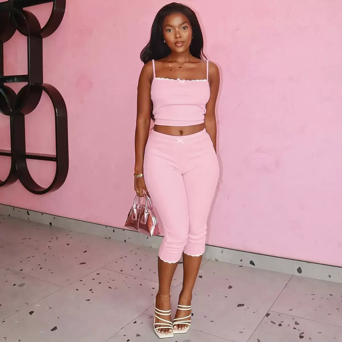 Sweetheart capri set