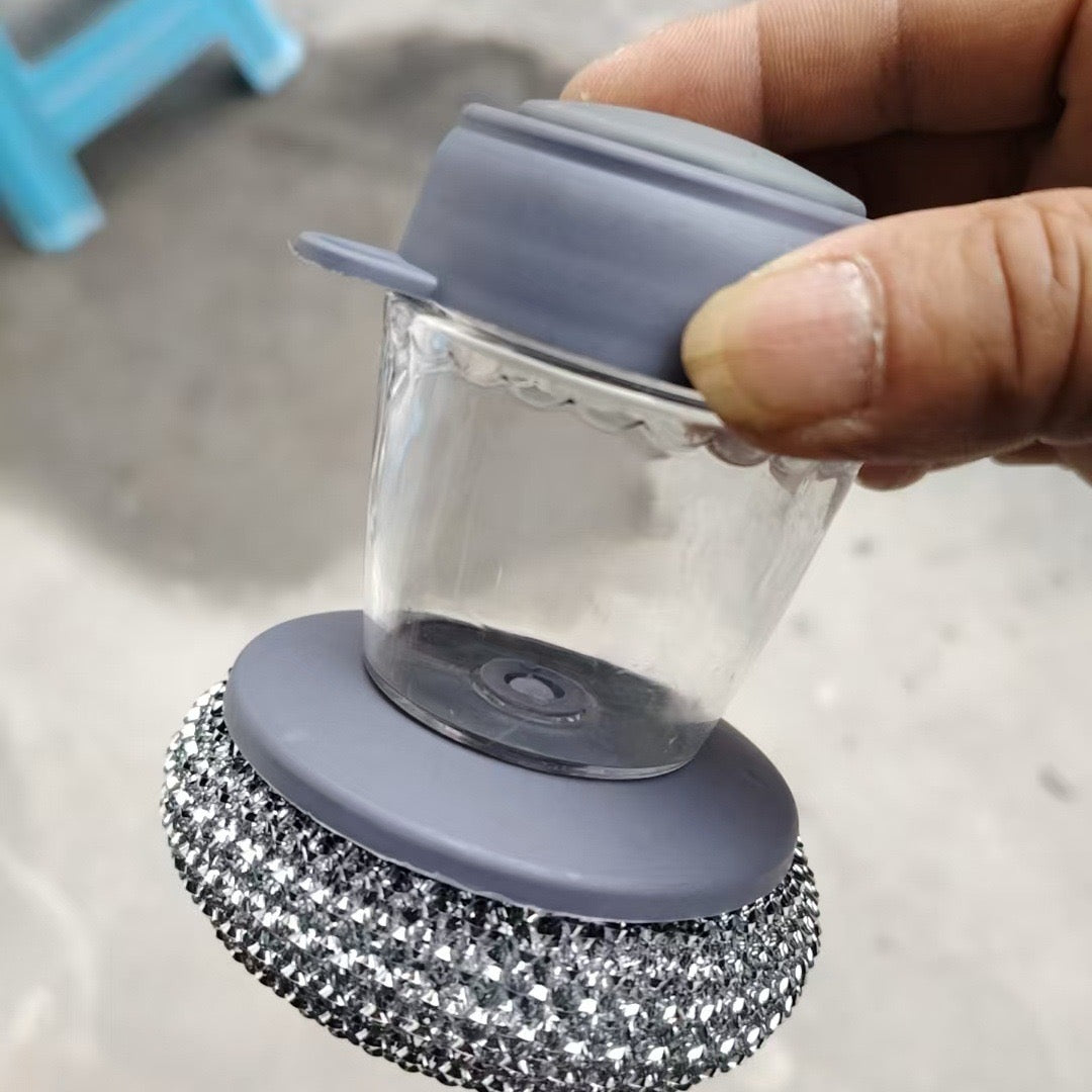 Soap-Dispensing Scrub Brush