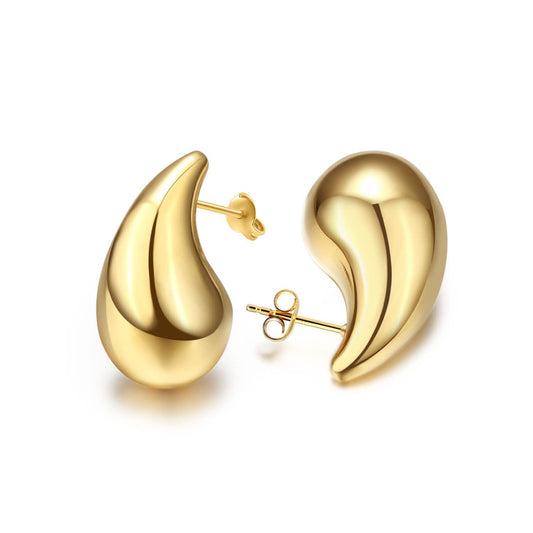 Sculpted Teardrop Stud Earrings