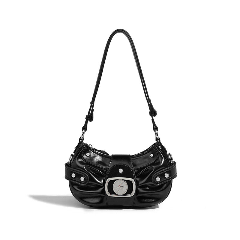 Buckle Detail Shoulder Bag