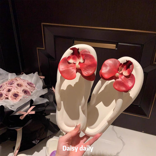 Orchid flip flops