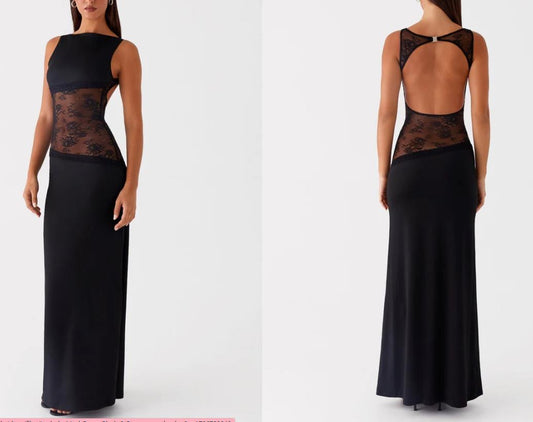 Sculpted noir dress