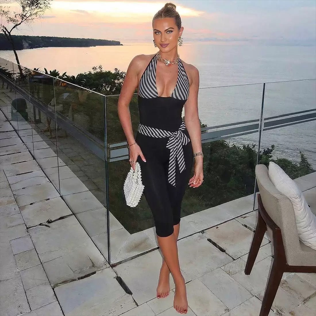 Luna capri jumpsuit