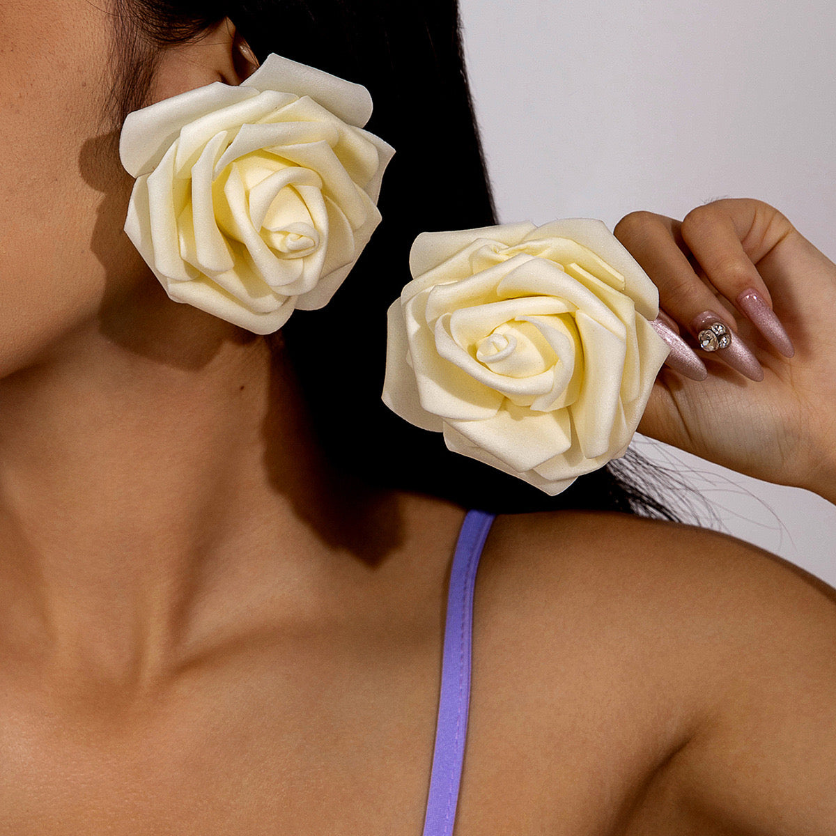 Rose earrings