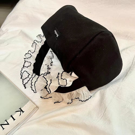 Lace handle bag
