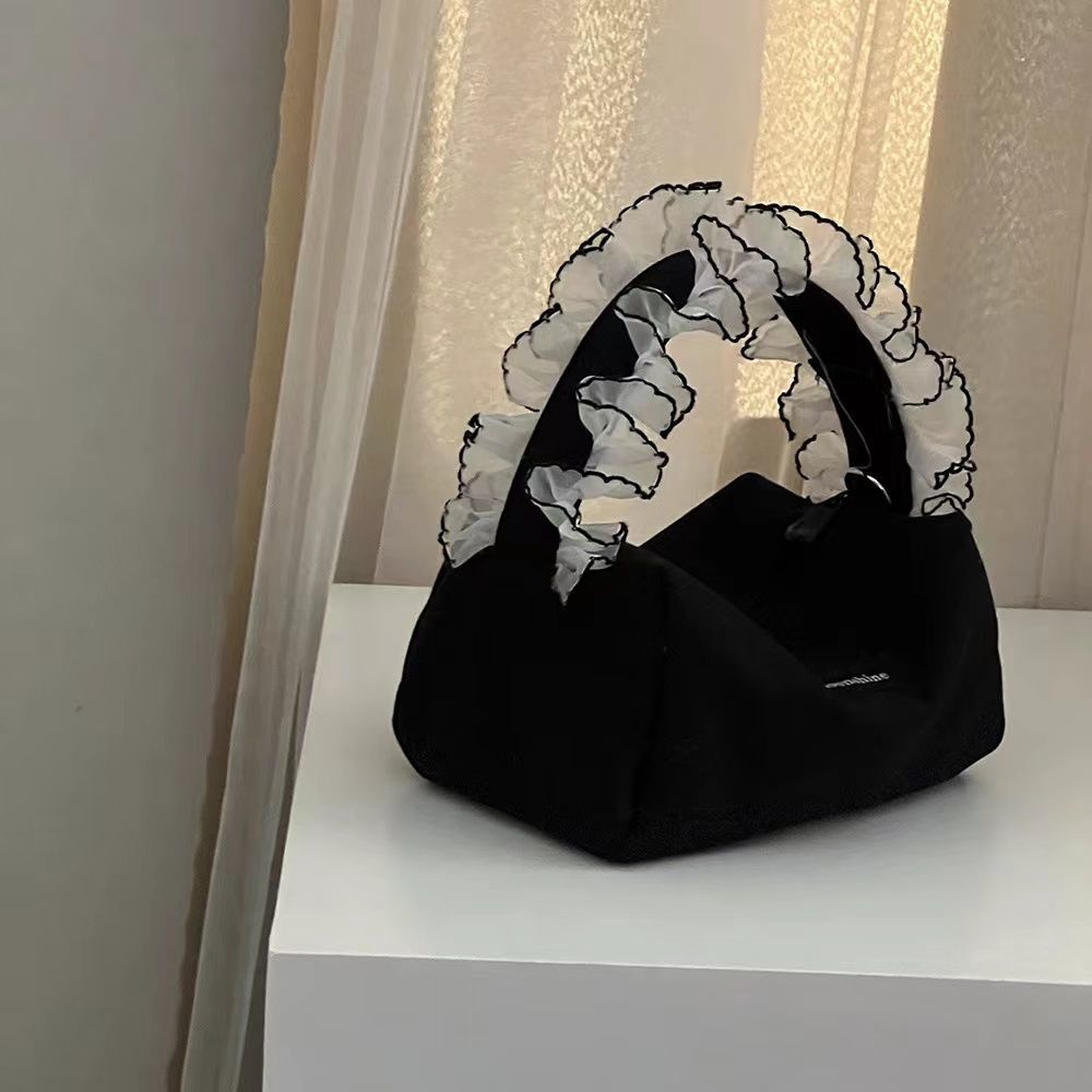 Lace handle bag