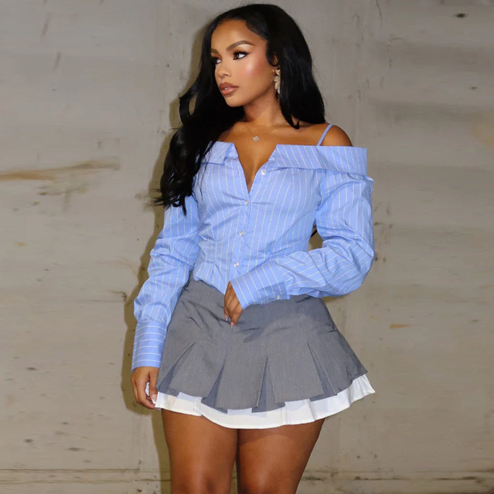 Bossy lined shirt