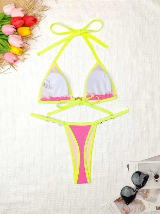 Neon Barbie Bikini