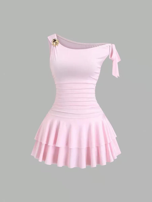 One Shoulder Mini Dress