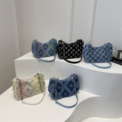 Mini denim bag