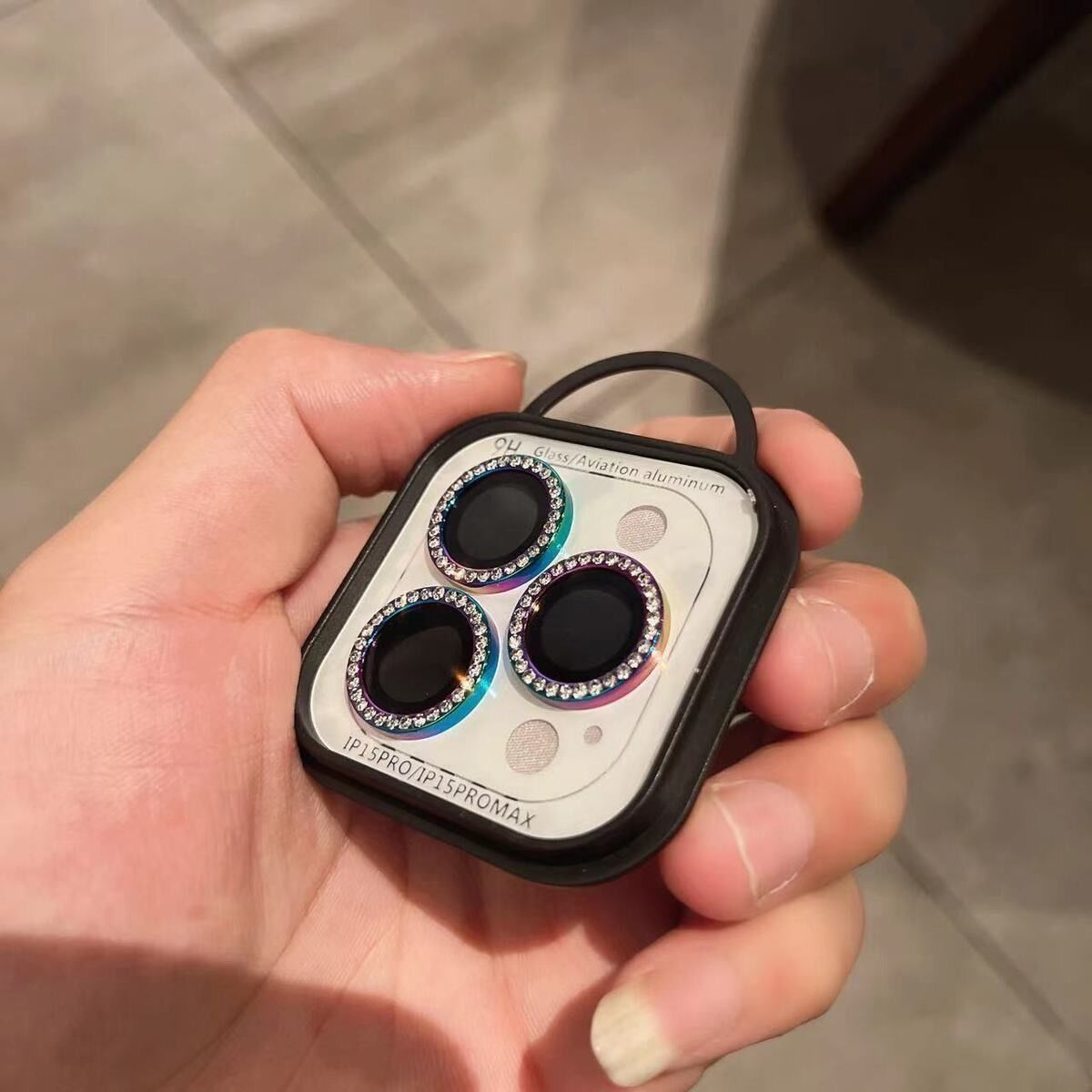 Bedazzled phone camera protectors