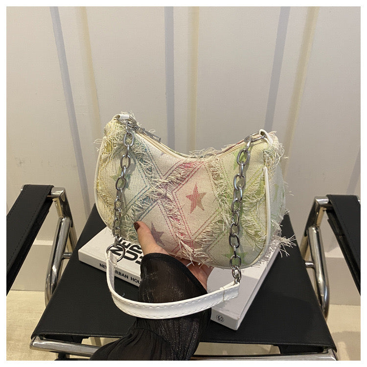 Mini denim bag