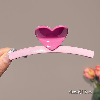 Pink love claw clip