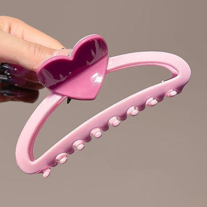 Pink love claw clip