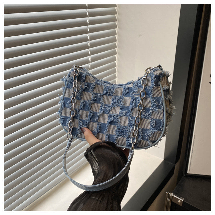 Mini denim bag