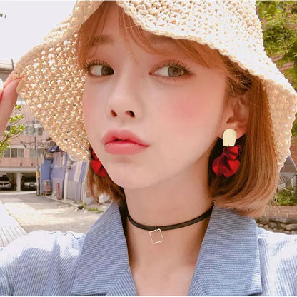 Petal Drop Statement Earrings