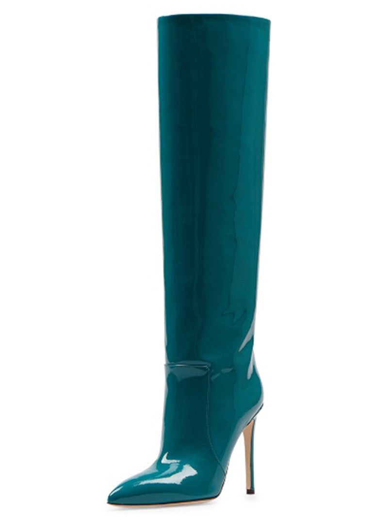 Gloss Stiletto Boots