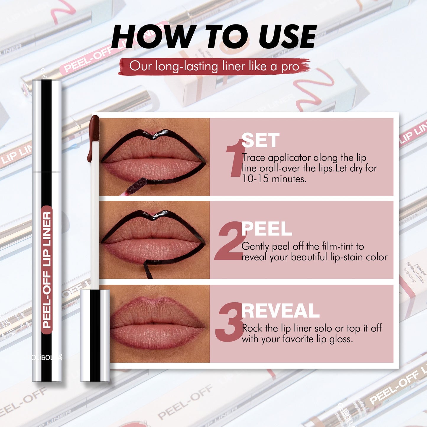 Instant Peel-Off Lip Liner & Stain