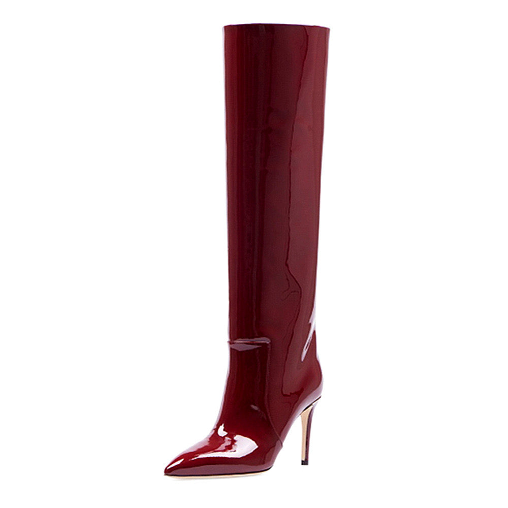 Gloss Stiletto Boots