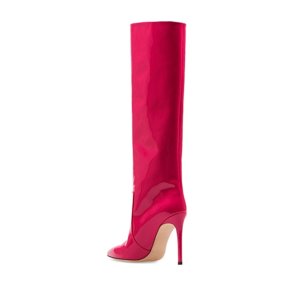 Gloss Stiletto Boots