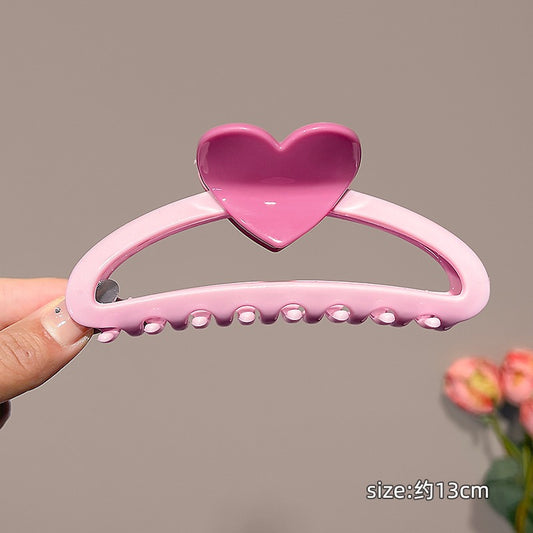Pink love claw clip