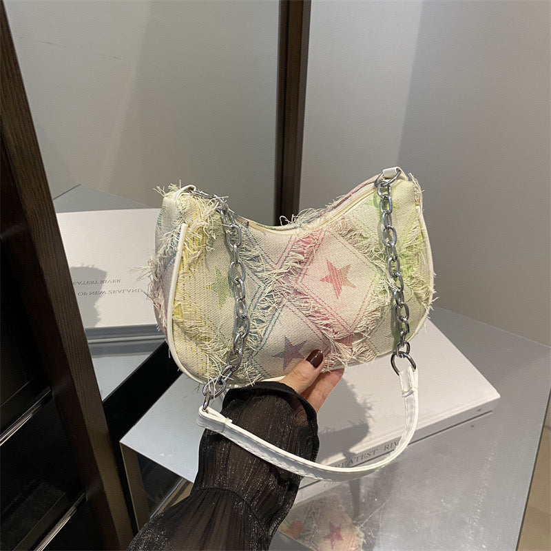 Mini denim bag