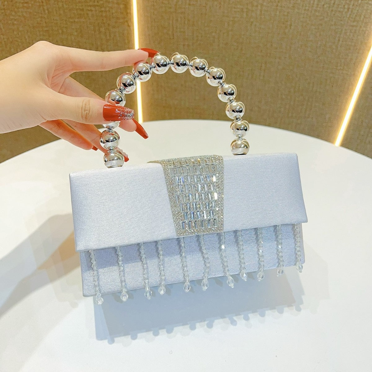 Crystal hour bag