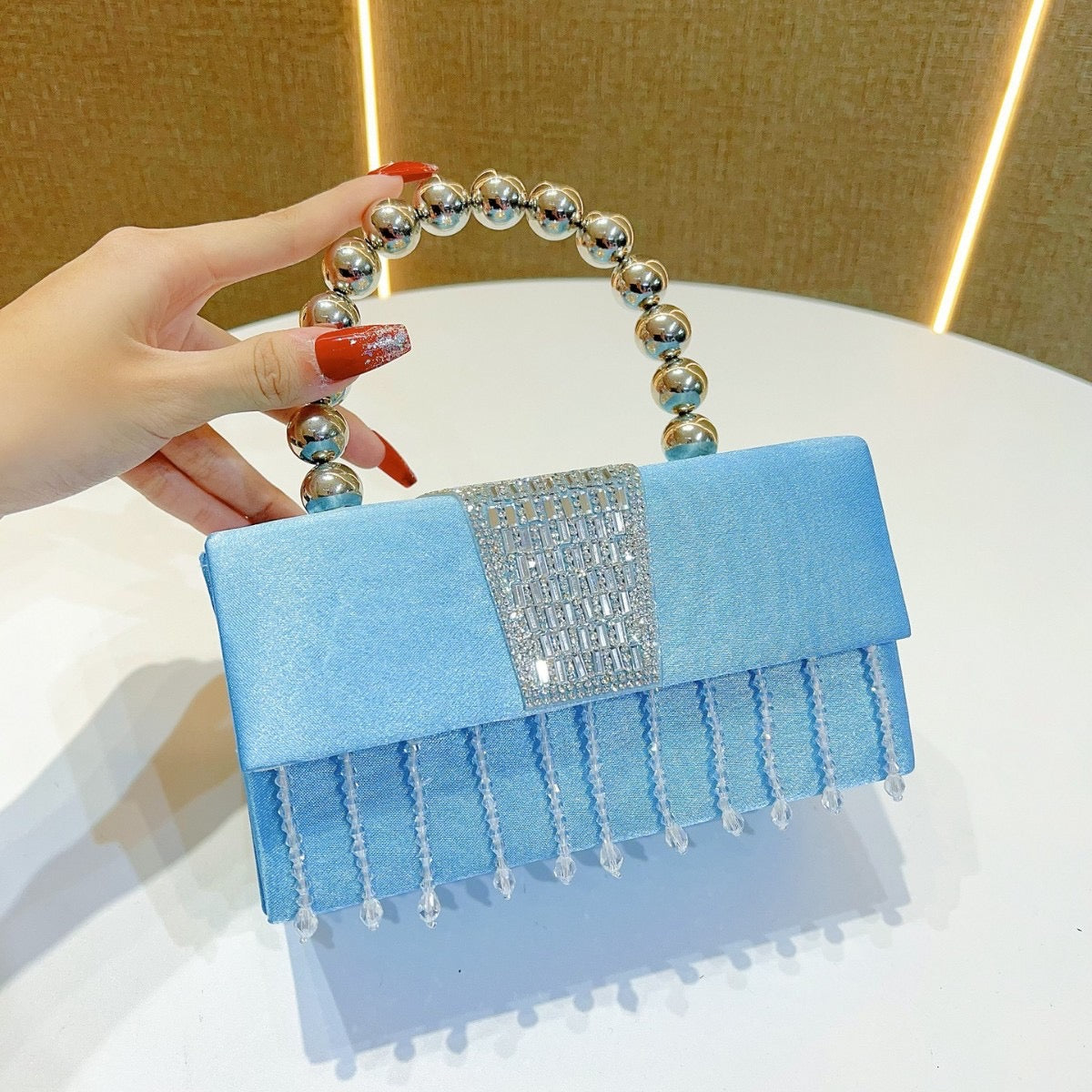 Crystal hour bag