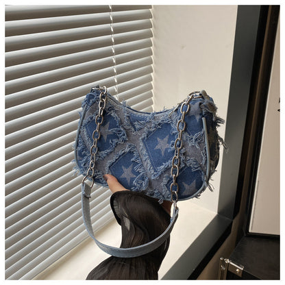 Mini denim bag