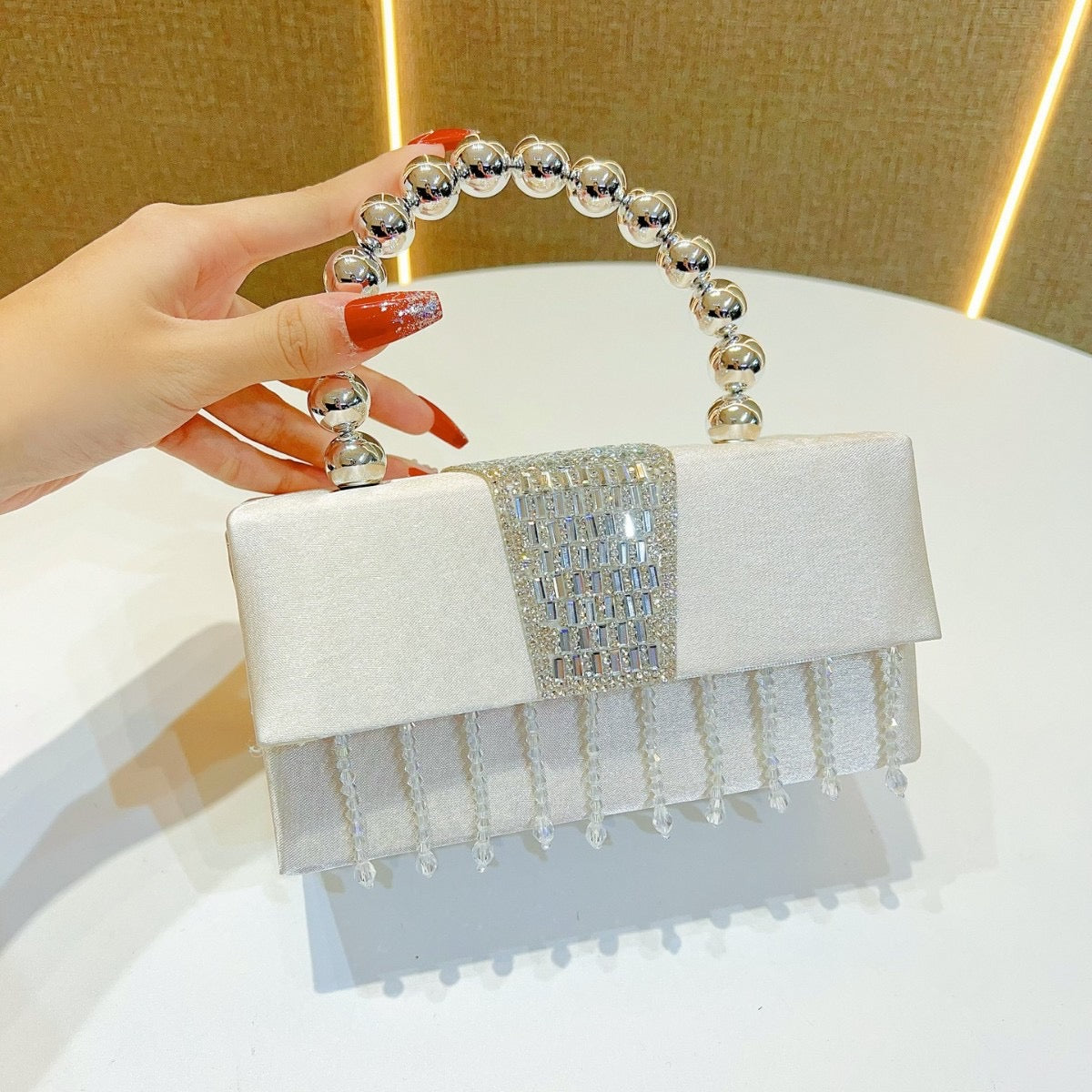 Crystal hour bag