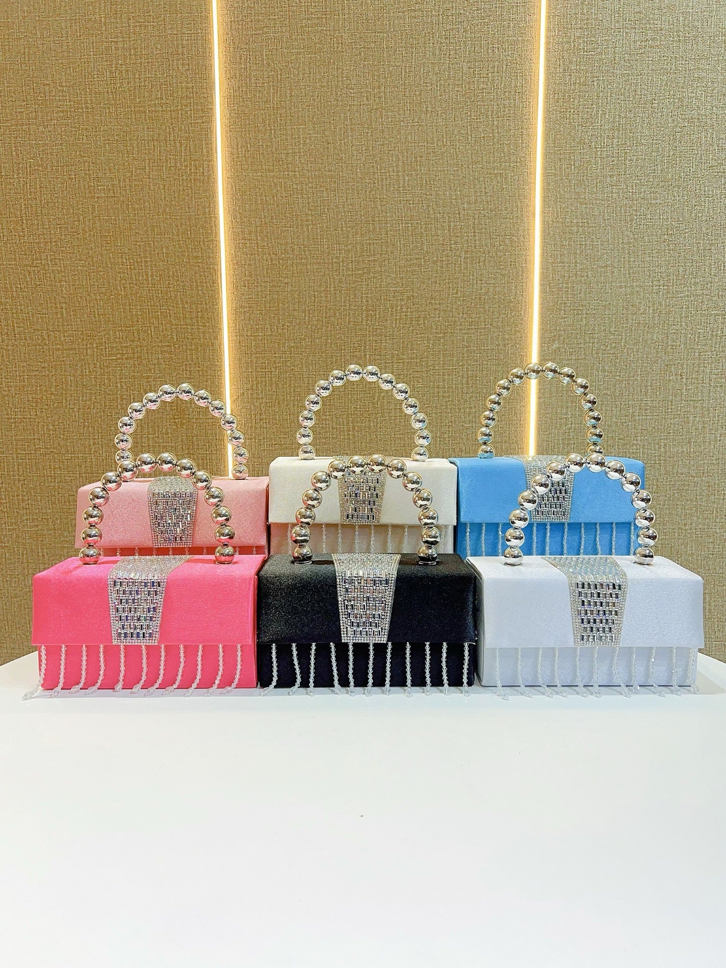 Crystal hour bag