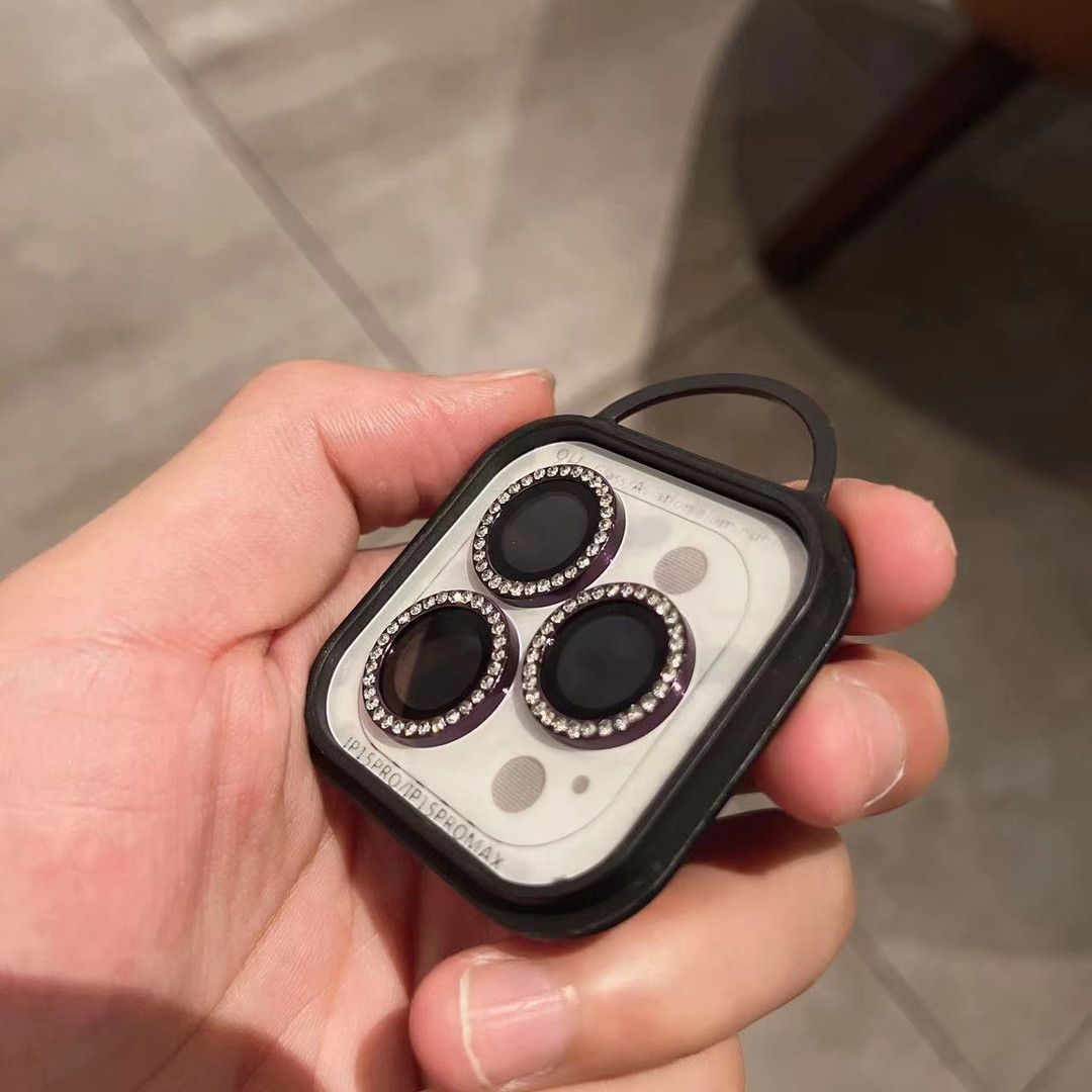 Bedazzled phone camera protectors