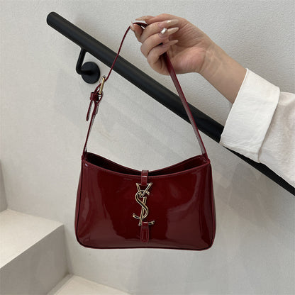 Luxe Patent Shoulder Bag
