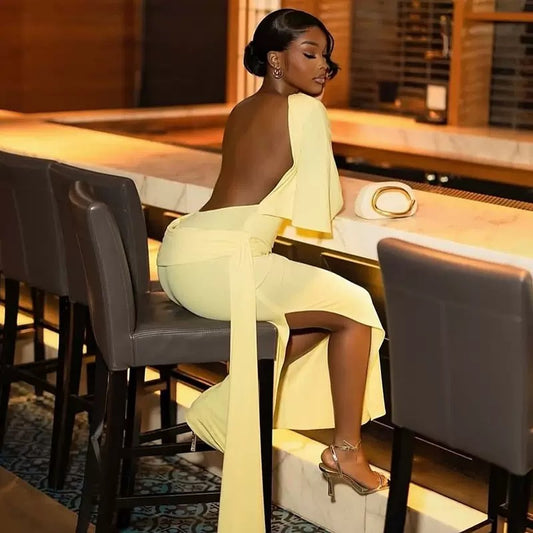 Open Back Midi Dress