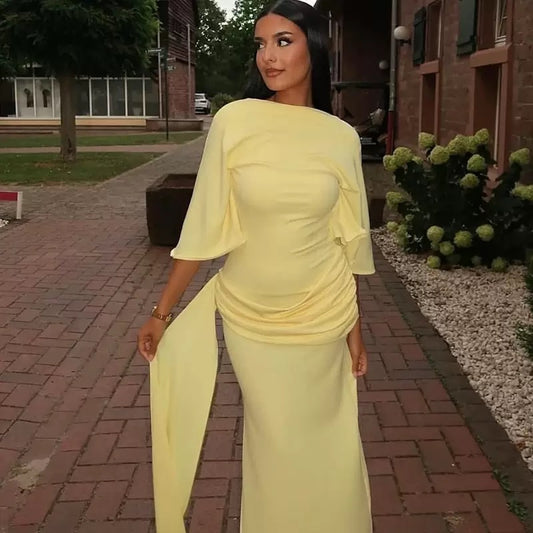 Open Back Midi Dress