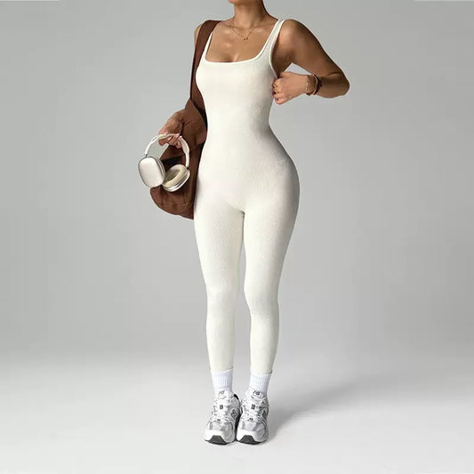 Ribbed Sleeveless Bodycon Jumpsuit