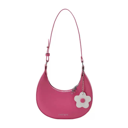 Mini shoulder bag with charm