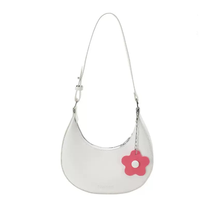 Mini shoulder bag with charm