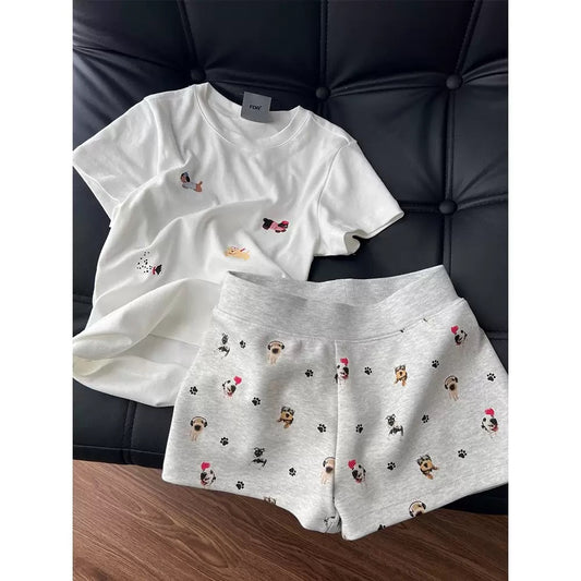 Puppy Love Tee and Shorts Set