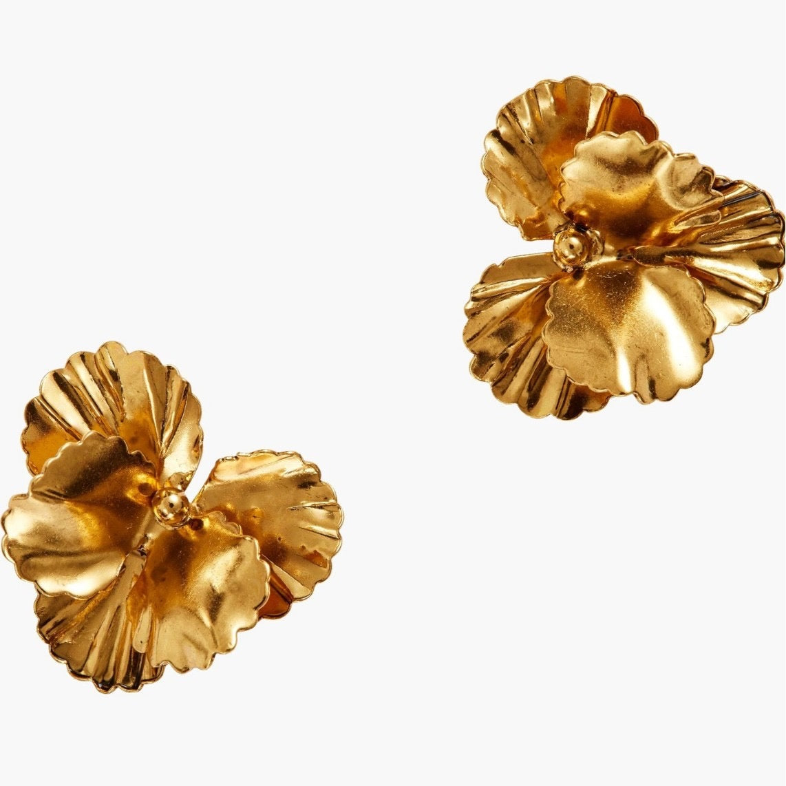 Golden Bloom Statement Earrings