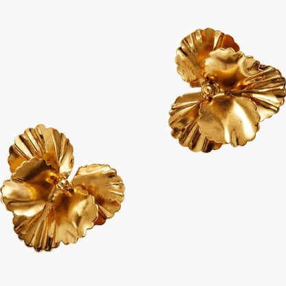 Golden Bloom Statement Earrings