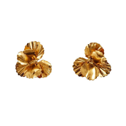 Golden Bloom Statement Earrings