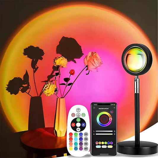 Sunset lamp with app and remote control