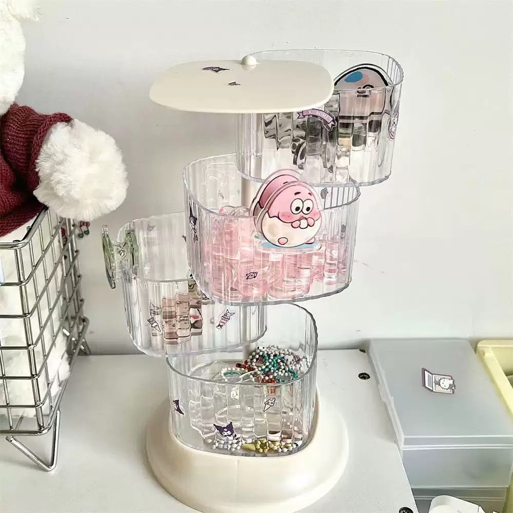 Rotating shelf for accessories