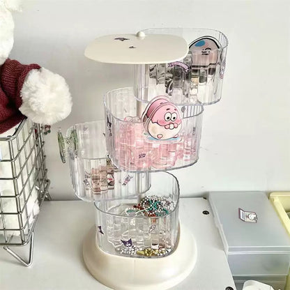 Rotating shelf for accessories