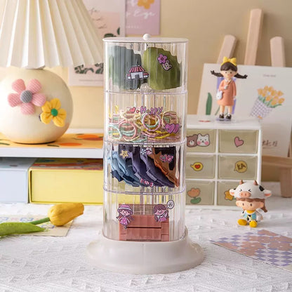 Rotating shelf for accessories
