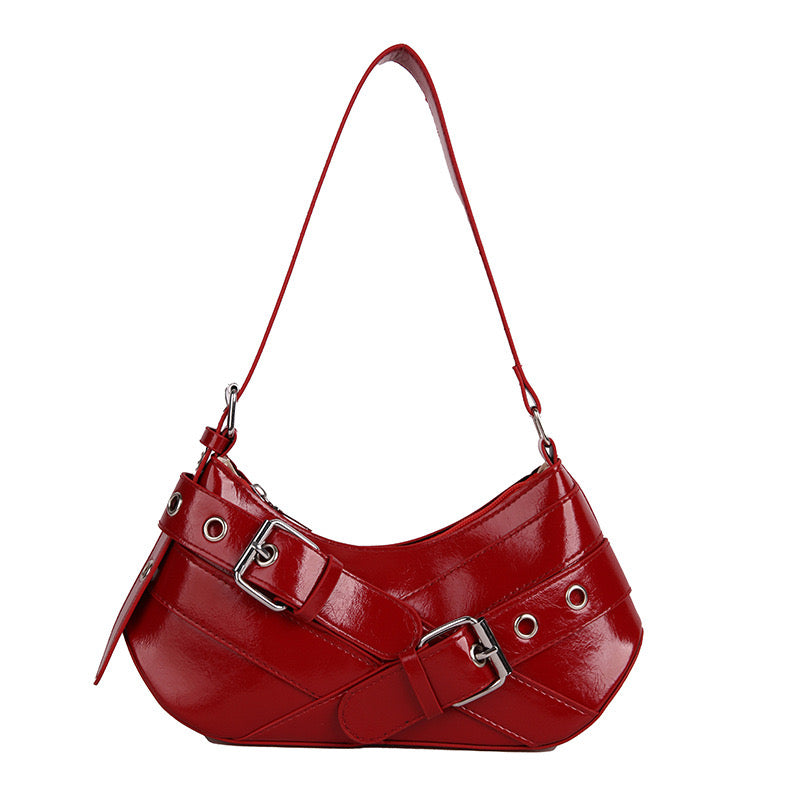 Buckle Detail Shoulder Bag